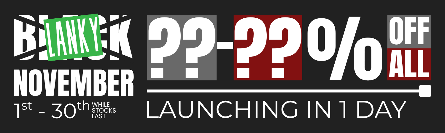 Black November sale banner - 1 day to go