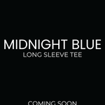 Midnight blue long sleeve tee launching November 10th 2026