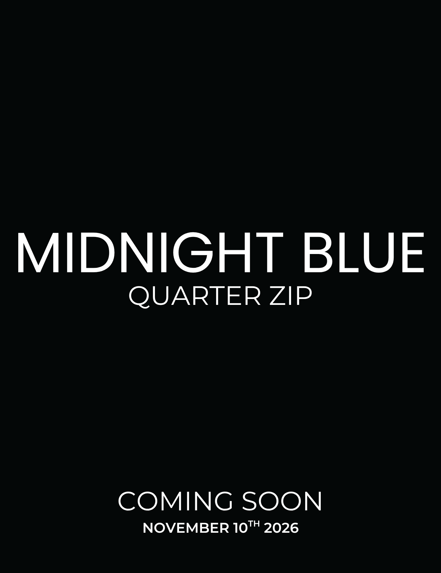 Launching November 10th, 2026.