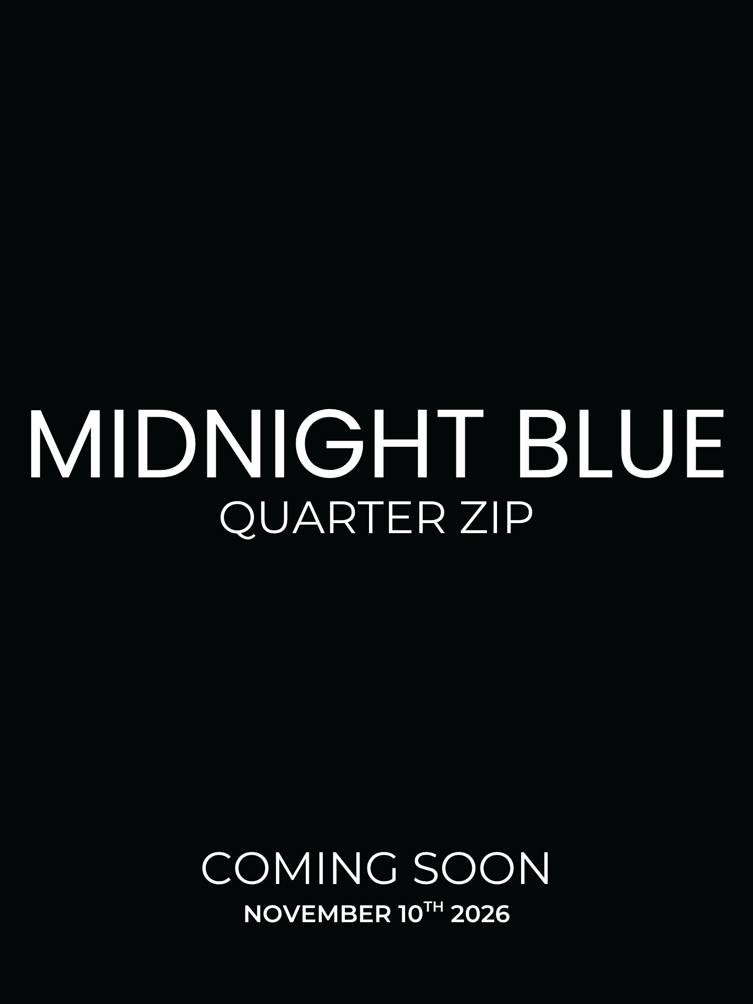 Launching November 10th, 2026.