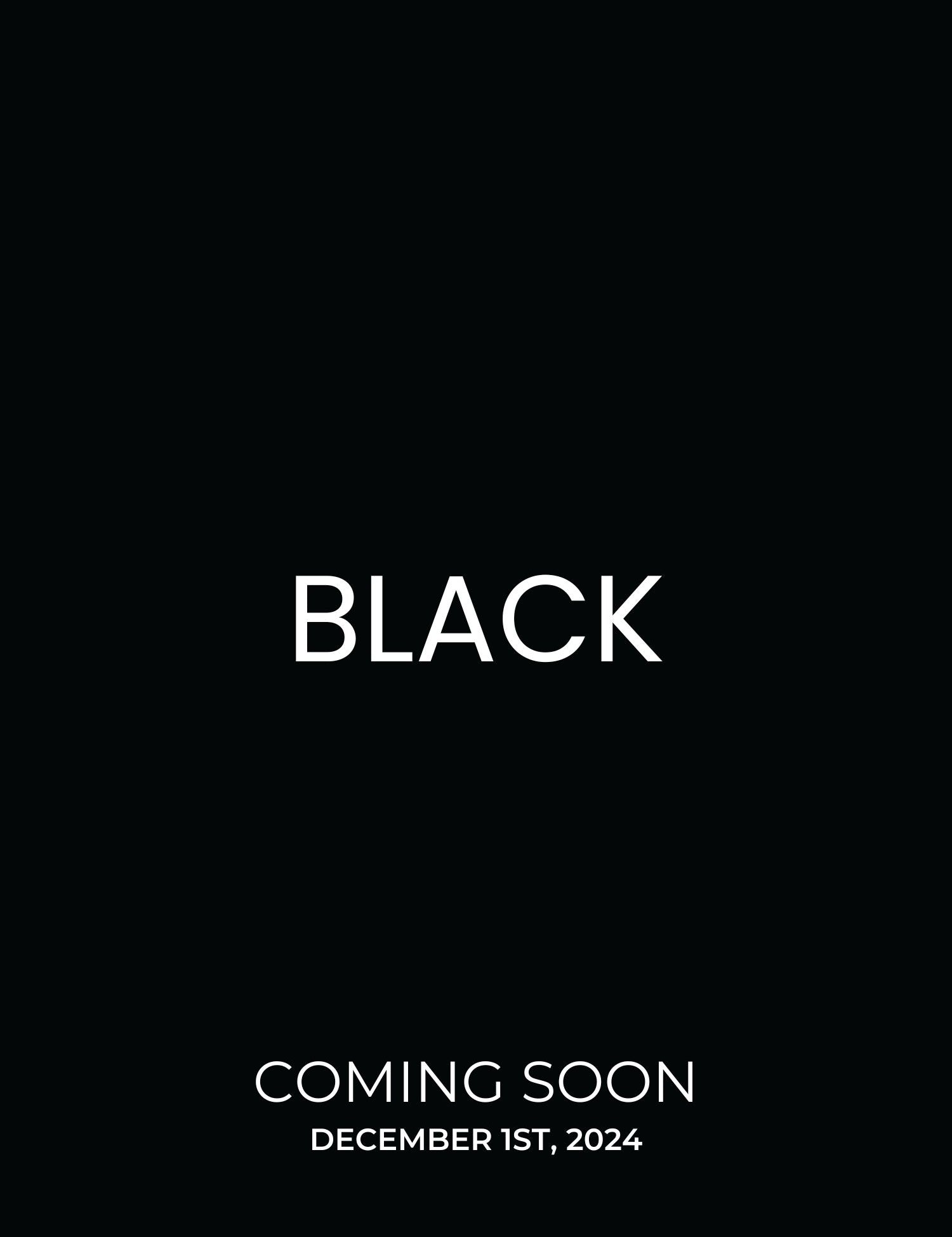 Our black extra long sweatshirt will launch on December 1st, 2024.