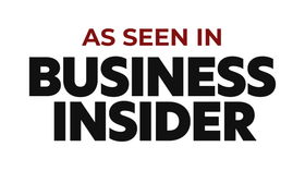 Text 'As Seen In Business Insider' on a white background