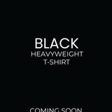 Heavyweight black t-shirts launching Feb 23rd 2026