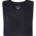 A close-up of a charcoal tall t-shirt.