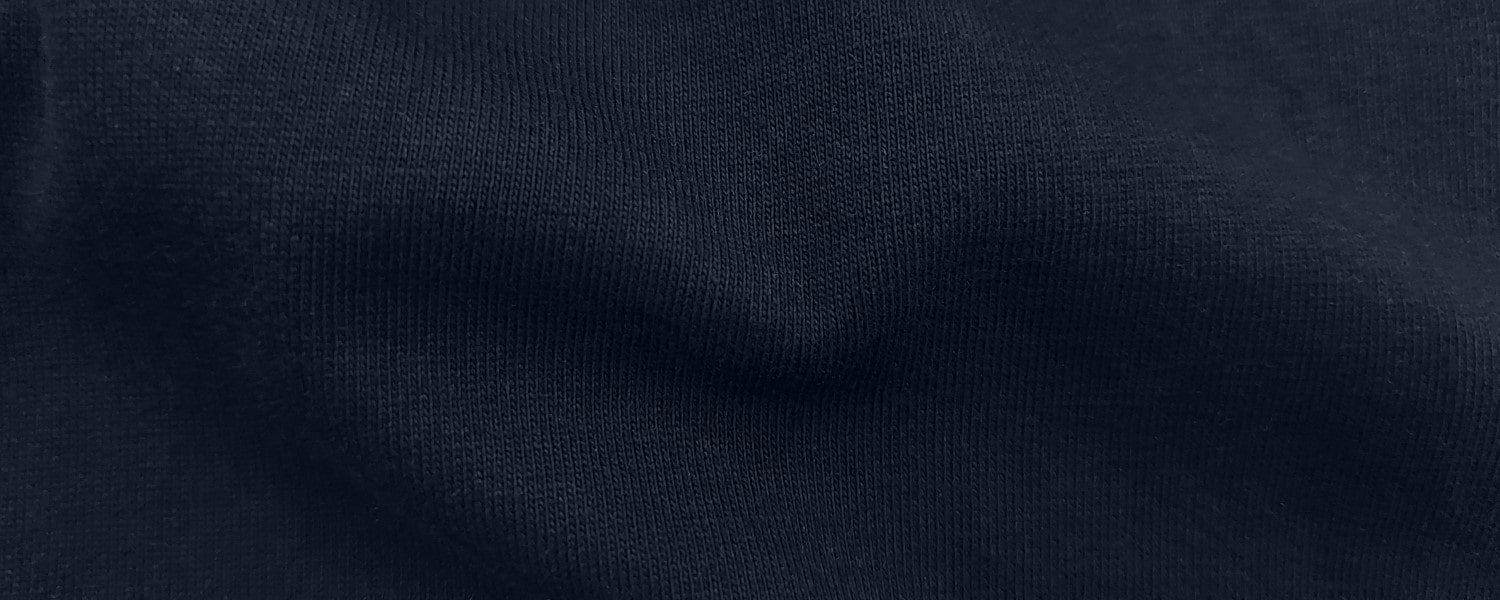 A close up of the 100% organic cotton fabric.