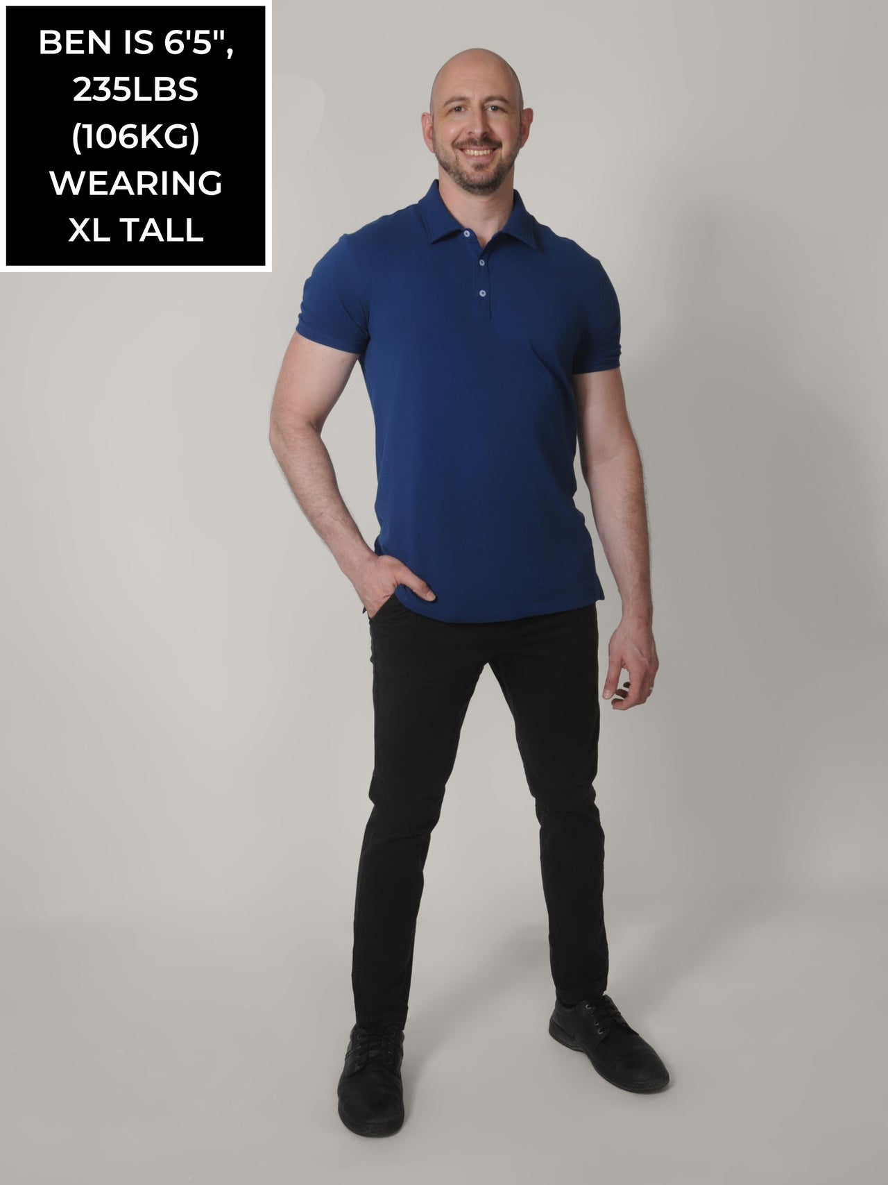 Organic Tall Slim Polo Shirt | 100% Soft Pique | Just Tall